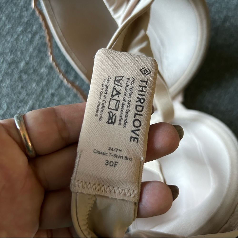 Third Love Classic T-shirt Bra Nude Underwire 24/7 Memory Foam - Picture 2 of 5